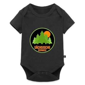 Sächsische schweiz - Baby Premium Kurzarmbody - Schwarz - Vorne