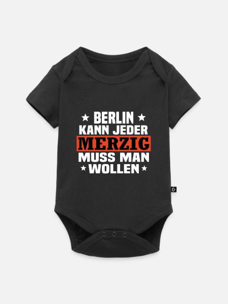 merzig saar - Baby Premium Kurzarmbody - Schwarz