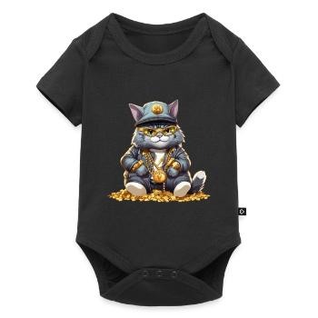 Cat Empire Luxury Money Gold Bijoux Cat Cats - Body à manches courtes Premium Bébé - noir - Devant