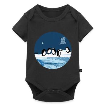 Charming Penguin Adventure - Discover the Cold - Baby Premium short-sleeve bodysuit - black - Front