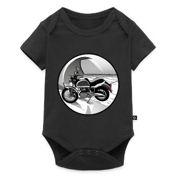 Motocyclette - Body à manches courtes Premium Bébé - noir - Devant