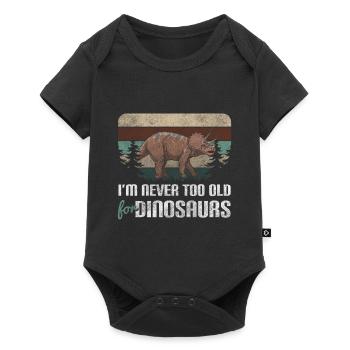 Dinosaurs Fossil Velociraptor Cretaceous - Baby Premium short-sleeve bodysuit - black - Front