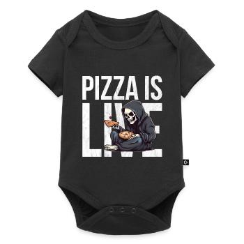 La pizza, c’est la vie - Grim Reaper Pizza - Body à manches courtes Premium Bébé - noir - Devant