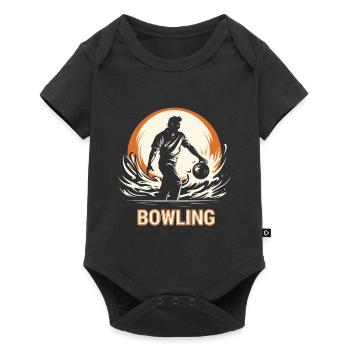 Bowler Bowling Sport Strike Spare - Baby Premium short-sleeve bodysuit - black - Front