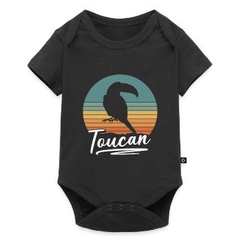 Toucan Animal Bec volant - Body à manches courtes Premium Bébé - noir - Devant