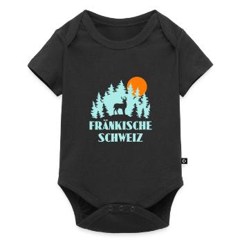 Fränkische Schweiz - Baby Premium Kurzarmbody - Schwarz - Vorne