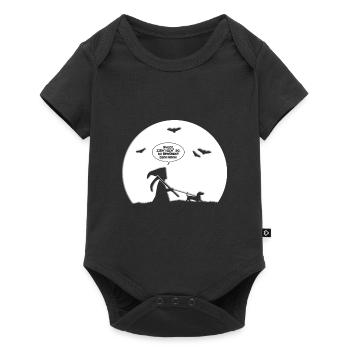 SENSENMANN - REAPER - HUND - GASSI GEHEN - HUNDE - Baby Premium Kurzarmbody - Schwarz - Vorne