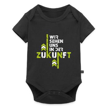 See you in the future - Baby Premium short-sleeve bodysuit - black - Front