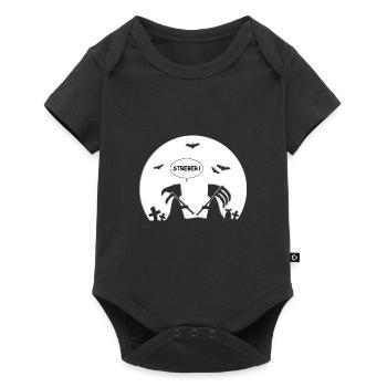 STREBER - SENSENMANN - REAPER - MOND - HALLOWEEN - Baby Premium Kurzarmbody - Schwarz - Vorne