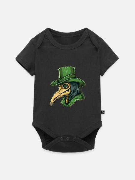 Pestdoktor Doktor Arzt - Baby Premium Kurzarmbody - Schwarz