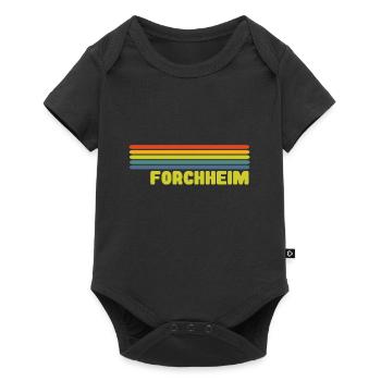 Forchheim - Baby Premium Kurzarmbody - Schwarz - Vorne