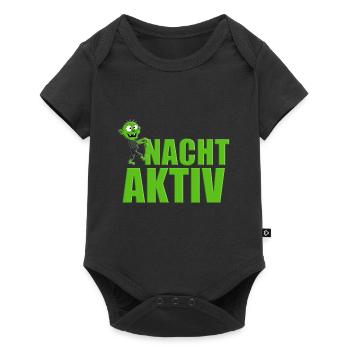 NACHTAKTIV - HALLOWEEN - ZOMBIE - Baby Premium Kurzarmbody - Schwarz - Vorne