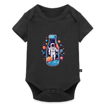 Astronaut Milky Way - Baby Premium short-sleeve bodysuit - black - Front
