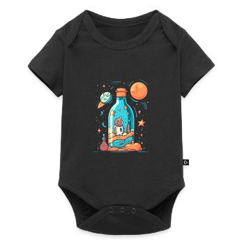 Astronaut Milky Way - Baby Premium short-sleeve bodysuit - black - Front