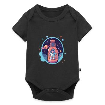 Astronaut Milky Way - Baby Premium short-sleeve bodysuit - black - Front
