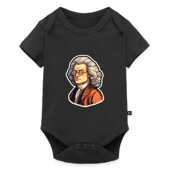 Newton - Baby Premium short-sleeve bodysuit - black - Front
