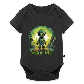 Zombie Halloween Kid Trick or Treat - Body à manches courtes Premium Bébé - noir - Devant