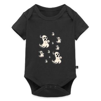 HALLOWEEN - GESPENSTER - GEISTER - KIND - KINDER - Baby Premium Kurzarmbody - Schwarz - Vorne