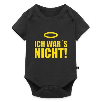 ICH WAR´S NICHT! - ENGEL - HIMMEL - HEILIGENSCHEIN - Baby Premium Kurzarmbody - Schwarz - Vorne