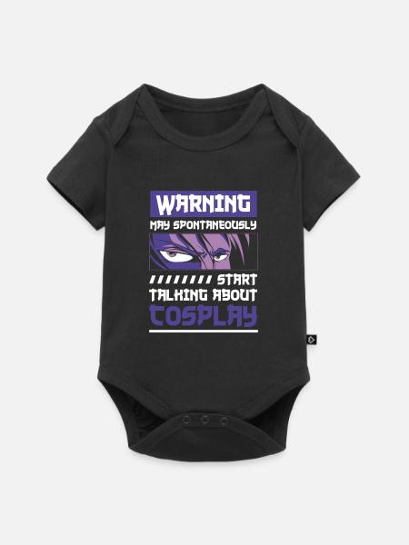 Cosplay Zocker - Baby Premium Kurzarmbody - Schwarz