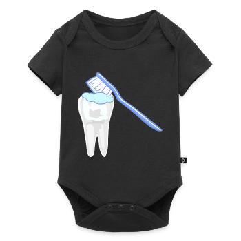 Tough Cleaning Icon - Baby Premium short-sleeve bodysuit - black - Front