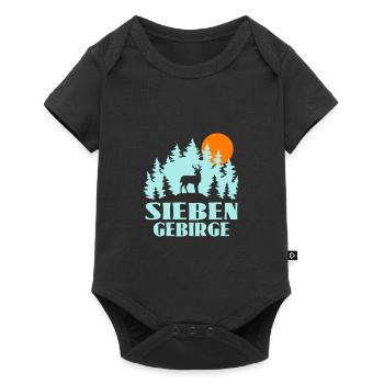 Siebengebirge - Baby Premium Kurzarmbody - Schwarz - Vorne