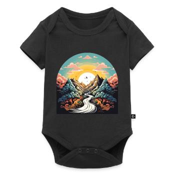 Andere Welten im Großen Universum und einer Sonne - Baby Premium Kurzarmbody - Schwarz - Vorne