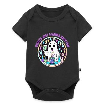 Ghosts just wanna have fun - Baby Premium short-sleeve bodysuit - black - Front