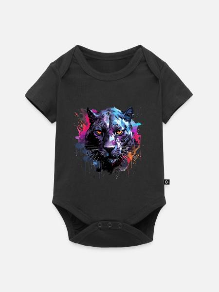 Schwarzer Panther - Baby Premium Kurzarmbody - Schwarz