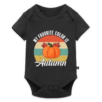 Autumn - Baby Premium short-sleeve bodysuit - black - Front