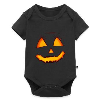 Pumpkin Halloween - Baby Premium Kurzarmbody - Schwarz - Vorne