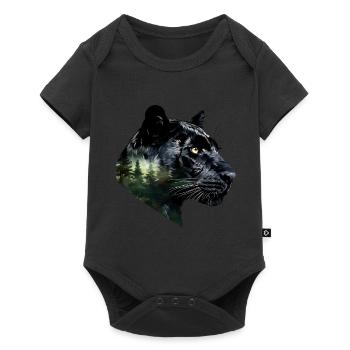Panther - Baby Premium short-sleeve bodysuit - black - Front