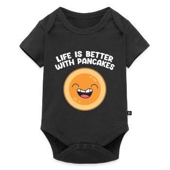 Funny Pancakes Brunch Breakfast Pancake Maker - Baby Premium short-sleeve bodysuit - black - Front