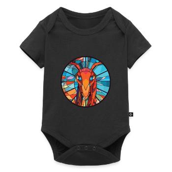 Shrimp Colorful Watercolor Animal Pet Illustration - Baby Premium short-sleeve bodysuit - black - Front