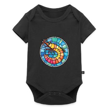 Shrimp Colorful Watercolor Animal Pet Illustration - Baby Premium short-sleeve bodysuit - black - Front