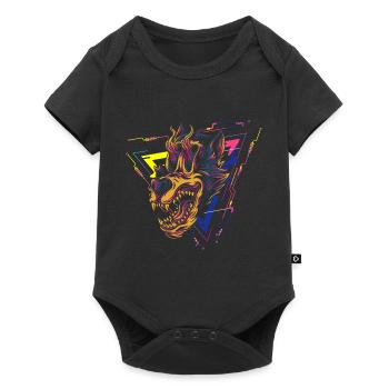 Cyberpunk Android Anime - Body à manches courtes Premium Bébé - noir - Devant