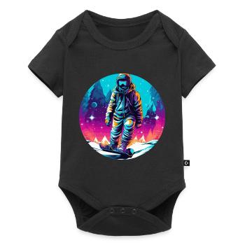 Snowboard ou ski puis après-ski - Body à manches courtes Premium Bébé - noir - Devant