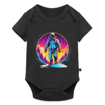 Snowboarding or skiing and then après ski - Baby Premium short-sleeve bodysuit - black - Front