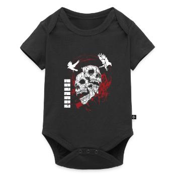 Style Polka Shirt - Baby Premium short-sleeve bodysuit - black - Front