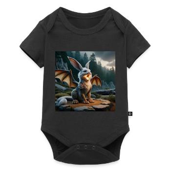 Fire Breathing Bunny Dragon #20 - Baby Premium short-sleeve bodysuit - black - Front