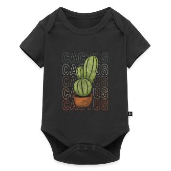 Cactus soleil Mexique câlin - Body à manches courtes Premium Bébé - noir - Devant