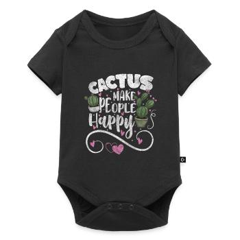 Plantes, Désert, Jardin, Été - Body à manches courtes Premium Bébé - noir - Devant