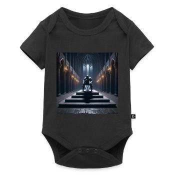 Fart Souls - Hollow Knight on Porcelain Throne #06 - Baby Premium short-sleeve bodysuit - black - Front