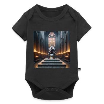 Fart Souls - Hollow Knight sur un trône de porcelaine #01 - Body à manches courtes Premium Bébé - noir - Devant