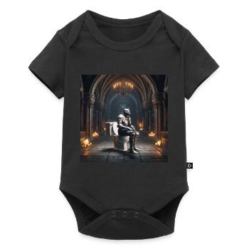 Fart Souls - Hollow Knight sur un trône de porcelaine #02 - Body à manches courtes Premium Bébé - noir - Devant