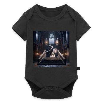 Fart Souls - Hollow Knight on Porcelain Throne #04 - Baby Premium short-sleeve bodysuit - black - Front