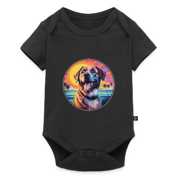 Anatolian Shepherd Dog Breed Colorful Cartoon Wate - Baby Premium short-sleeve bodysuit - black - Front