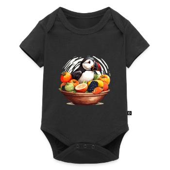Macareux - Body à manches courtes Premium Bébé - noir - Devant