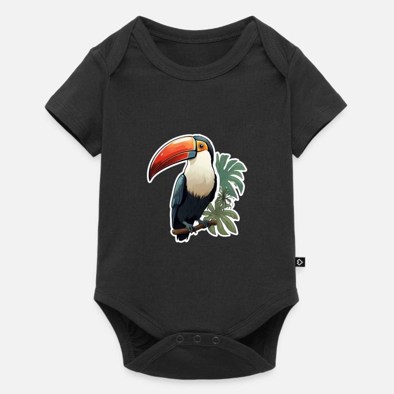 Toucan Oiseau exotique - Body à manches courtes Premium Bébé - noir