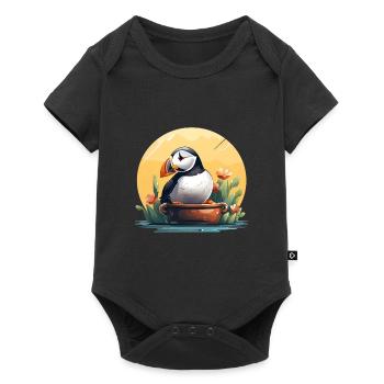 Macareux - Body à manches courtes Premium Bébé - noir - Devant